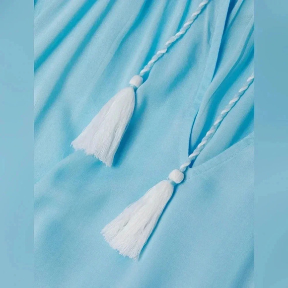 NWT Lilly Pulitzer Cheree Seashell Maxi Celestial Blue Cover-Up XXS - XS - Picture 8 of 8